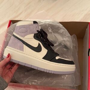 Nike Women's Black, White, and Purple Sneakers